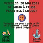 Pins-Justaret : marché italien le 28 mai à partir de 16H !